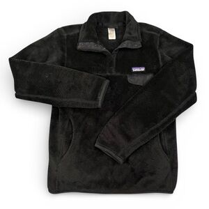 Patagonia Black Fleece Snap-T Pullover Jacket Women's Small